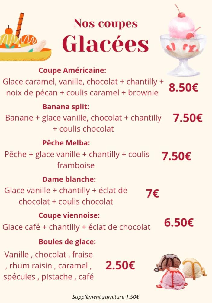 Nos coupes de glaces
